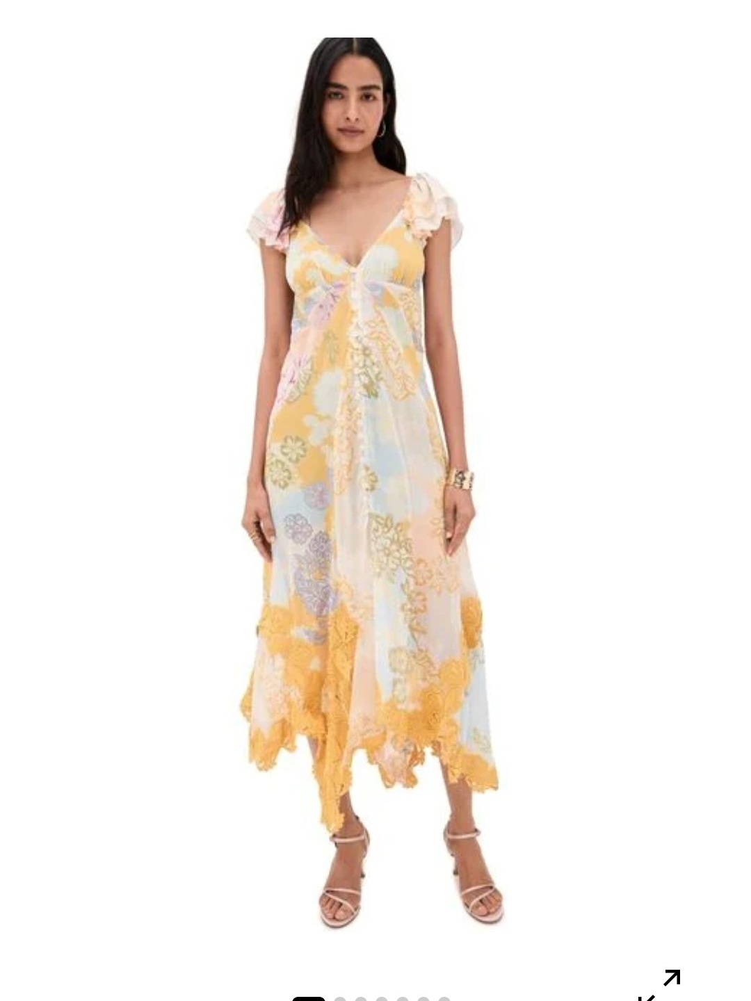 Nwt Free People Bali Aurora Midi Dress